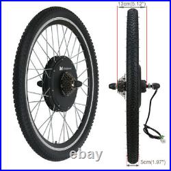 1000W 26Electric Bicycle Rear Wheel Ebike Cycling Hub Motor Conversion Kit +Bag