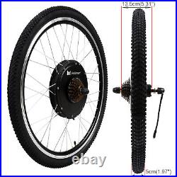 1000W 26 E-Bike LCD Rear Wheel Electric Bicycle Motor Conversion Kit Waterproof