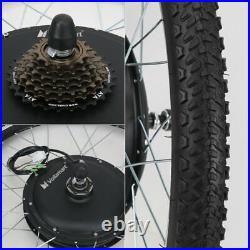 1000W 26 Electric Bicycle Motor Conversion Kit 48V E-Bike Rear Wheel Hub with Bag