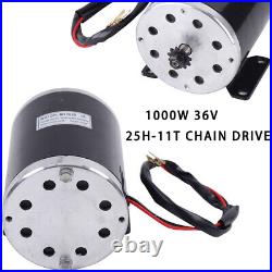 1000W 3000 RPM Brush Motor MY1020 Electric Motor For Scooter Quad Go-Kart E-Bike