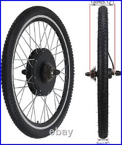 1000W 48V Electric Bicycle Motor Conversion Kit Bike RR FR Cycling Hub Wheel