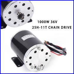 1000W Brush Motor MY1020 Electric Motor For Scooter Quad Go-Kart E-Bike 3000 RPM