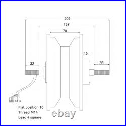 11Inch Electric Scooter Bicycle Wheel Hub Motor Tire Replacement Wheel