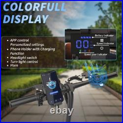 14Inch Ebike Folding Electric Bike Bicycle for Adults 48V 10.4AH 15MPH 28Miles