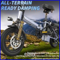 14 Lightweight Folding Electric Bike Ebike Bicycle Commuting 10.5ah Range 40KM