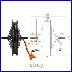 14 inch 36V-72V 1500W-5000W Electric Bicycle Motor For Hub Brushless Scooter