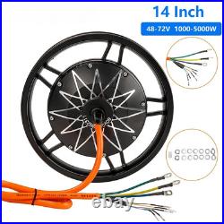 14 inch 36V-72V 1500W-5000W Electric Bicycle Motor For Hub Brushless Scooter