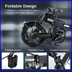 16 Smart Folding Electric Bicycle CITY E-Bike 250W Motors 25KM/H Aluminum Moped