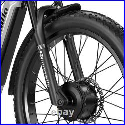 2000VV Dual Motor 26 Fat Tyre Electric Mountain Bike 48V 17.5Ah E-Bike UK Stock