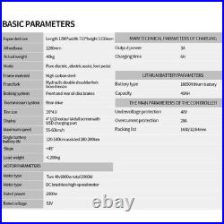 2000 Dual Motor 52V 40AH Electric Bicycle 20 inch Fat Tire Mountain E-Motobike