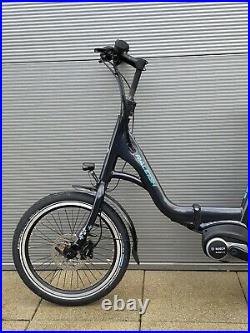 2020 Raleigh Motus Kompact 20 Electric Folding bike in Navy Grey Bosch Motor