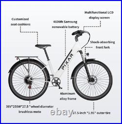2025 PIXAR Cruiser Electric Bike 36V 10.4Ah 250W Motor Compliant 25km/h 120km