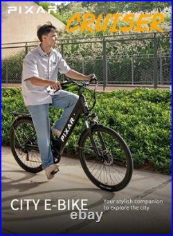 2025 PIXAR Cruiser Electric Bike 36V 10.4Ah 250W Motor Compliant 25km/h 120km