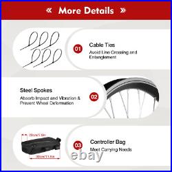 20 Electric Bicycle E-bike Front Wheel Conversion Kit 48V Motor Hub DIY NEW UK