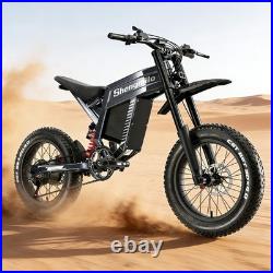 20'' Electric Motorbike 60V 30Ah E-BIke Hydraulic Brakes Off-Road Mountain Bike 20'' Electric Motorbike 60V 30Ah E-BIke Hydraulic Brakes Off-Road Mountain Bike