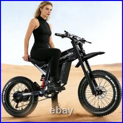 20'' Electric Motorbike 60V 30Ah E-BIke Hydraulic Brakes Off-Road Mountain Bike