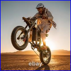 20'' Electric Motorbike 60V 30Ah E-BIke Hydraulic Brakes Off-Road Mountain Bike
