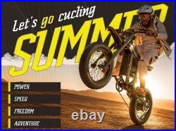 20'' Electric Motorbike 60V 30Ah E-BIke Hydraulic Brakes Off-Road Mountain Bike