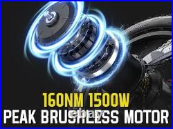 20'' Electric Motorbike 60V 30Ah E-BIke Hydraulic Brakes Off-Road Mountain Bike