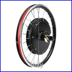 20 Inch Electric Bicycle Front Wheel Hub Motor E-Bike LED Conversion Kit 48V 1kW