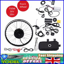 20 Inch Front Wheel Electric Bicycle Motor Hub Conversion LCD Kit 36V 350W