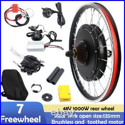 20 Inch eBike Electric Rear Wheel Hub Motor Bicycle Conversion Kit 48VHOT