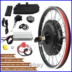 20 Inch eBike Electric Rear Wheel Hub Motor Bicycle Conversion Kit 48V