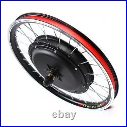 20 LED Front Wheel Motor Hub Electric Bicycle E-Bike Conversion Kit 48V 1000W