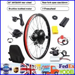 20'' inch 36V 250W Electric Bicycle E bike Rear Wheel Hub Motor Conversion Kit 20'' inch 36V 250W Electric Bicycle E bike Rear Wheel Hub Motor Conversion Kit