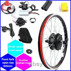 20 inch E-Bike Electric Bicycle Front Wheel & Conversion Kit 48V 1000W Motor LED