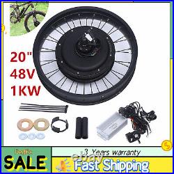 20inch 48V 1000W E-bike Conversion Kit Rear Wheel Electric Bicycle Hub Motor Set