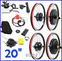 20inch Rear Wheel Electric Bicycle Motor E-Bike Hub Conversion Kit 48V 1000W