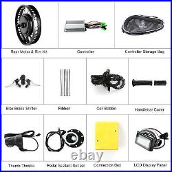 20x4 Electric Bike Conversion Kit Rear Motor & Rim Kit 48V 1500W Fat Tire T6G9