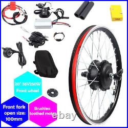 250W 20 Front Wheel Electric Bicycle Ebike Conversion Kit 36V Hub Motor Cycling