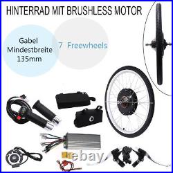 250With1000W 28 Electric Bicycle Conversion Kit E Bike Rear Wheel Motor Hub