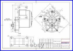 250With350W Electric Reversible Geared Motor DC bicycle bike GoKart MY1016z3 ebike