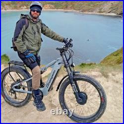 26Fat Tire Electric Bike 48V 17.5Ah Dual Motor Mountain E-Bike Hydraulic Brakes