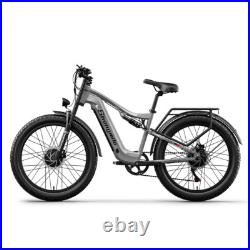 26Fat Tire Electric Bike 48V 17.5Ah Dual Motor Mountain E-Bike Hydraulic Brakes