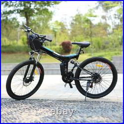 26Folding Electric Bikes for Adult 250W Electric Mountain Bike Commuter Bicycle