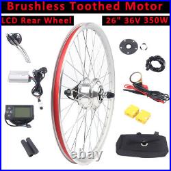 26Inch 36V Electric Bicycle Motor Conversion Kit E-Bike Rear Wheel Motor Hub NEW