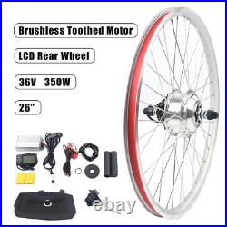 26Inch 36V Electric Bicycle Motor Conversion Kit E-Bike Rear Wheel Motor Hub NEW