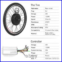 26 1000W 48V Electric Bicycle Motor Conversion Kit E Bike Rear Wheel Hub h N6E1