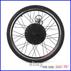 26 1000W 48V Electric Bicycle Motor Conversion Kit E Bike Rear Wheel Hub j J0H4