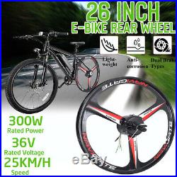 26'' 36V 300W Rear Wheel Electric Bicycle Motor E-Bike Cycling Conversion