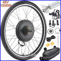 26 48V 1000With1500W Front Rear Wheel Electric Bicycle Motor Conversion Kit NEW
