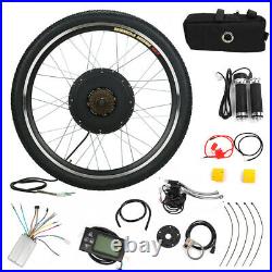 26 48V Electric Bicycle E-Bike Motor Conversion Hub Kit Rear Wheel LCD Uk