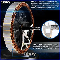26 500W Rear Electric Bicycle EBike Conversion Kit 36V Motor Thumb Throttle