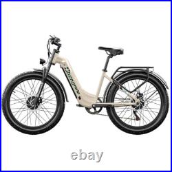 26 Dual Motor Electric Mountain Bike 48V 17.5Ah Fat Tire All-Terrain E-Bike UK