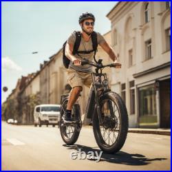 26 Dual Motor Electric Mountain Bike 48V 17.5Ah Fat Tire All-Terrain E-Bike UK