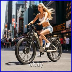 26 Dual Motor Electric Mountain Bike 48V 17.5Ah Fat Tire All-Terrain E-Bike UK